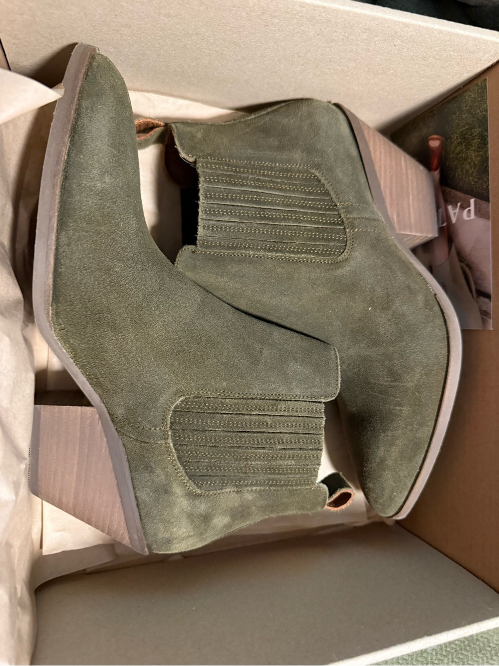 Patina Dakota Women's Western Boot - Olive